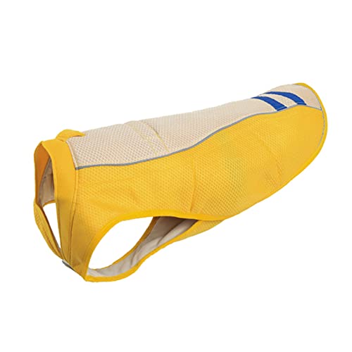 BELLIFFY 1Stk Sonnenschutzweste für Haustiere Modejacke Haustieranzug Jungenweste pet Supplies haustierbedarf Pet atmungsaktive Weste für Haustiere Kühlweste für Hunde Polyester Yellow von BELLIFFY