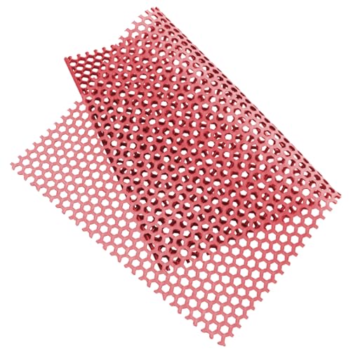 BELLIFFY 1Stk hundebox pad Hasenkäfigmatten Hamsterkäfige Lochmatte für Tierkäfige Hundekäfigmatte Haustiermatte Reinigungsplatte für Haustierkäfige Hundekäfig-Pad PVC-Material rot von BELLIFFY