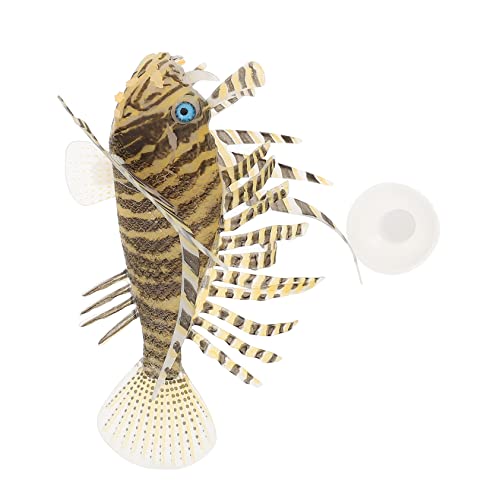 BELLIFFY 1Stk künstlicher Fisch Aquarium-Simulation Lionfish Meeresornament Aquariumfüller Meeresdekor künstliche Fische teich Dekoration Fischdekor aus Silikon Simulationsfisch Kieselgel von BELLIFFY