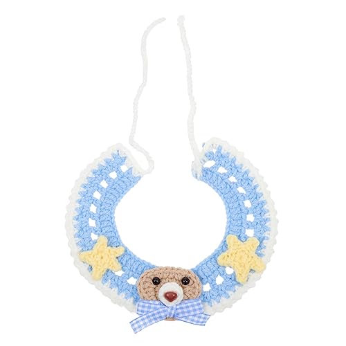 BELLIFFY 1stk Halsband Weicher Kätzchenkegel Halsschmuck Für Haustiere Feiertags-kätzchen-Kragen Katze Gegen Lecken Kätzchen Weihnachtskragen Haustierkostümzubehör Polyester Blue von BELLIFFY