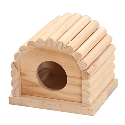 BELLIFFY 1pc Holz Hamster 11x10x9cm Einfache Hamster Shelter Nest Haustier Wohnraum von BELLIFFY