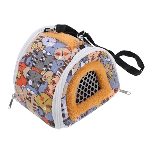 BELLIFFY 1stk Haustier-ausflugstasche Hamstertasche Kleine Haustiertasche Tragbare Tiertasche Eichhörnchen-Tragetasche Kleine Tragetasche Für Haustiere Chinchilla-Tragetasche Segeltuch von BELLIFFY