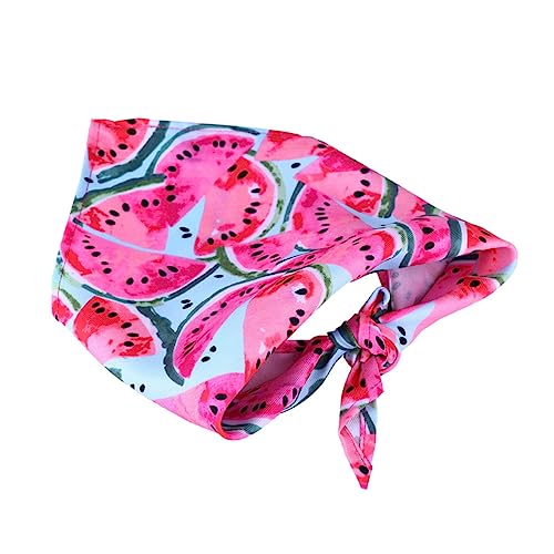 BELLIFFY 1stk Haustier-lätzchen Halsband Für Welpen Speichelhalsband Für Haustiere Hundebandanas Für Den Sommer Haustierkopf Dreieckiges Haustierhalsband Bandana-lätzchen Hundehals Rosa von BELLIFFY