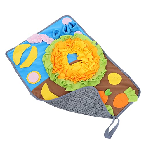 BELLIFFY 1stk Kaninchen-schnüffelpad Haustier Langsame Fütterungsdecke Für Kaninchen Kaninchenfutter-puzzledecke Katze Interaktive Matte Welpen-Puzzle Tierische Rätsel Fußmatte Polarfleece von BELLIFFY