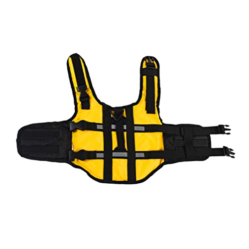 BELLIFFY 1stk Rettungsring Für Haustiere Rettungsweste Für Haustiere Gelbe Hundeweste Welpenschwimmweste Für Kleine Hunde Hundeweste Schwimmen Welpenschwimmweste Xs Xs-hundekleidung Yellow von BELLIFFY