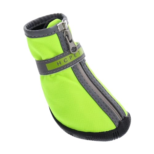 BELLIFFY 2 Paar Haustierschuhe Hund Welpenschuhe Schneeschuhe Für Haustiere Schneestiefel Für Haustiere Winterschuhe Für Haustiere Haustier Kurze Stiefel Haustier Kurze Schuhe Jackenstoff von BELLIFFY