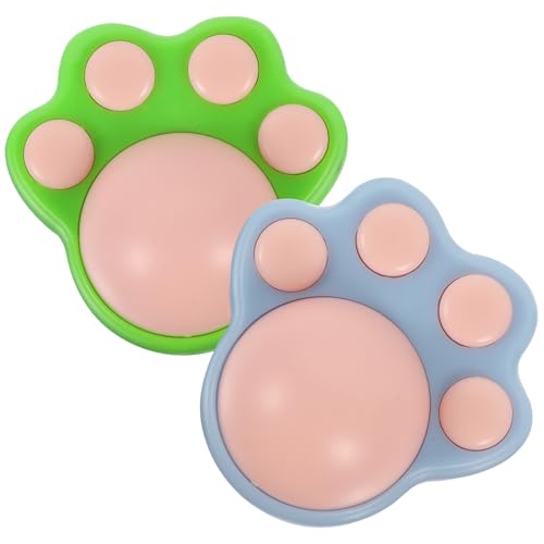 BELLIFFY 2 Sets Pfotenabdruck Katzenminze Outdoor Katzenminze Ball Praktisches Katzenminze Spielzeug Haushalts Katzenminze Ball Katzenleckspielzeug Kreatives Katzenminze Spielzeug von BELLIFFY