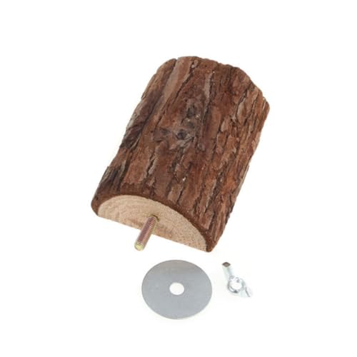 BELLIFFY 2Pcs Holz Käfig Plattform Papagei Hamster Sprungbrett Haustier Spielhaus Zubehör von BELLIFFY