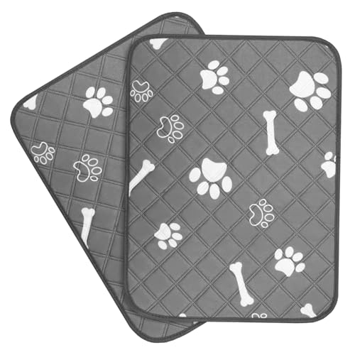 BELLIFFY Pee Pads für Hunde 2 Stück wiederverwendbar waschbar Haustier-Trainingspad Größe für Hunde Hunde-PIPI-Pad von BELLIFFY