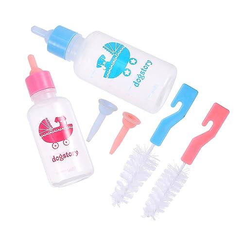 BELLIFFY 2St Fütterungsgerät für Haustiere pet Flaschen pet Supplies Tiermilchflasche welpen fütterungsnippel Kätzchen Milchflasche Babyflasche Haustier Hundefutter Zucht Flasche Plastik von BELLIFFY