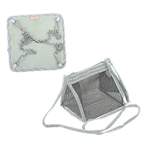 BELLIFFY 2St Hamster Hängematte kleine Reisetasche für Haustiere Hängematte hängen Hamster-Tragetasche Chinchilla-Outdoor-Tasche Transportbox für Haustiere Hamstertasche Stoff Green von BELLIFFY