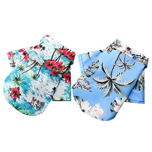 BELLIFFY 2St Haustierhemd Coole Weste für Hunde Hundekostüme Sommerkleidung für Haustiere Kühlweste für Hunde Hundejungenkleidung Hund Hawaiihemd modische Hundeshirts Hundedekor Polyester von BELLIFFY