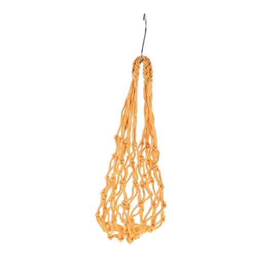 BELLIFFY 2St Hühnerfutternetz Netznetzbeutel Futterbeutel für Hühner Hähnchen-Gemüse-Spieß Hähnchen-Gemüsehalter Küken o Stock Kletternetz für Papageienvögel Futtervögel Nylon Yellow von BELLIFFY