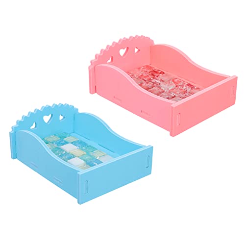 BELLIFFY 2St Kühlplatte für Hamster Hamster-Kühlkissen kleines Tier Hamstermatte hamsterzubehör Hamster zubehör Bunny kaninchenstall Schlafmatte für Haustiere Schlafbett für Hamster PVC von BELLIFFY