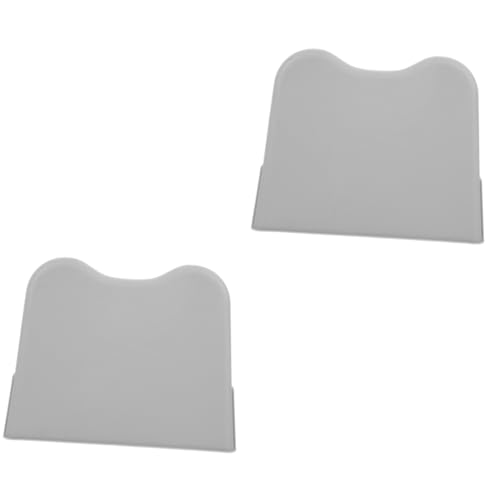 BELLIFFY 2St Toilettenzubehör für Hunde katzentoiletten streuwanne prallwand Hundeklo Spritzschutzwand badewane Gehäuse für Katzentoilette Toilettenschutz für Haustiere Plastik Light Grey von BELLIFFY