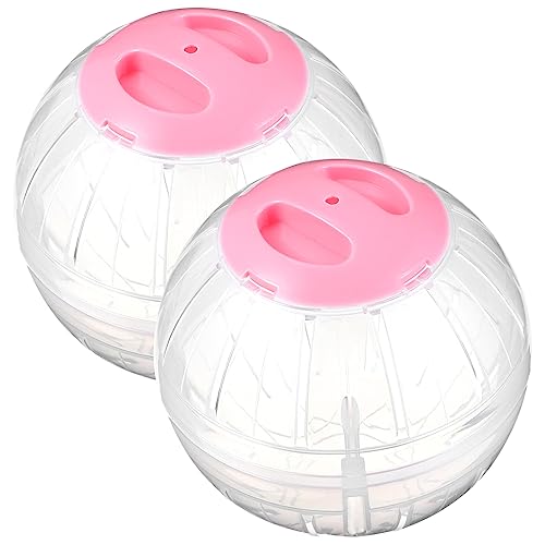 BELLIFFY 2st Hamster Sportball Übungs-trainingsball Hamster Läuft Bälle Laufender Hamsterball Spielzeug Für Laufräder Hamsterspielzeug Zwerghamster Mini Hamsterräder Sportspielzeug Plastik von BELLIFFY