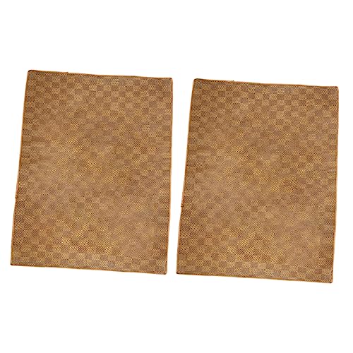 BELLIFFY 2st Haustiermatte Kühlkissen Für Katzen Haustier Kühles Bett Ruhekissen Für Haustiere Kühlpads Für Haustiere Eismatte Für Haustiere Schlafmatte Für Haustiere Kühlung Rattan Brown von BELLIFFY