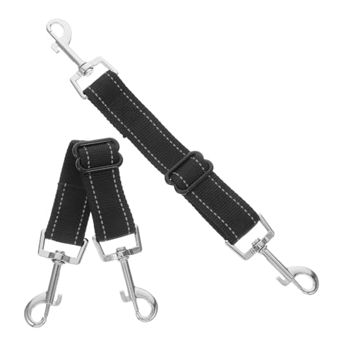 BELLIFFY 2st Verbindungsstück Für Hundehalsband DIY Hundeleinen Reflektierender Sicherheitsverschluss Hundekette Leine Hunde- Sicherheitsclip Für Hunde Black Nylon von BELLIFFY