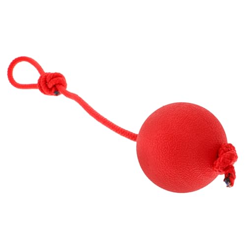 BELLIFFY 3St Trainingsbedarf für Haustiere Dog chew Toy hundekauspielzeuge Unzerstörbares Hundespielzeug aus Seil Katzenseilspielzeug mit Hundeseilspielzeug Spielzeugball für Haustiere rot von BELLIFFY