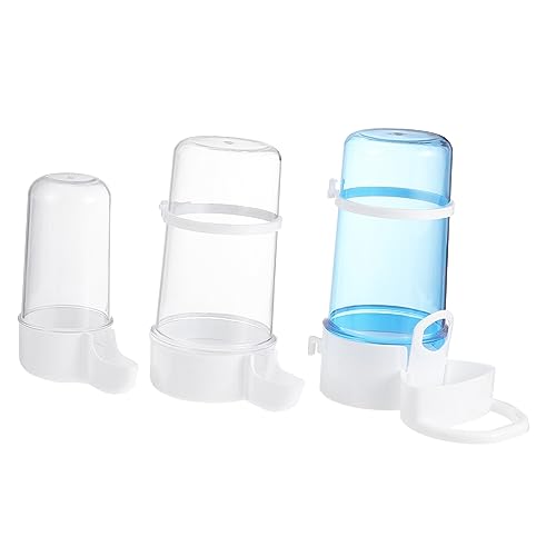 BELLIFFY 3st Automatischer Trinkbrunnen Wasserspender Für Kaninchen Geflügeltränke Trinkbrunnen Für Papageien Wassernapf Für Hamster Futterhäuschen Für Kaninchen Trinkschale Plastik von BELLIFFY