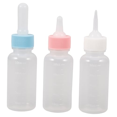 BELLIFFY 3st Pet-Flasche Haustier-Flasche Milchflasche Lamm Hunde Stillflaschen Futterflasche Für Haustiere Babyflasche Für Haustiere Haustierfütterung Kaninchen-babyflasche Spender Silikon von BELLIFFY