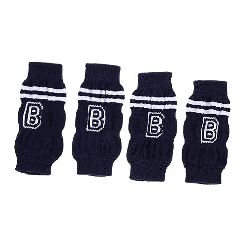 BELLIFFY 4-teiliges Hundesocken-Set dekorative Beinwärmer für Haustiere rutschfeste Hundebeinärmel bequemer Beinschutz für Haustiere stilvolle Haustier-Leggings von BELLIFFY