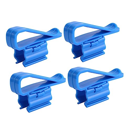 BELLIFFY 4 Stück Filterschlauchhalter Für Aquarien Rohrschelle Aquarienbodengitter Filtro para Pecera Clip Für Wasserrohre Schlauchständer Aquarienbedarf Schlauchfilter Sieb Aquatainer Blue von BELLIFFY