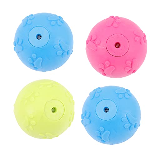 BELLIFFY 4 Stück Kauspielzeug Plüschtier quietschende spielzeuge für Hunde Geräuschspielzeug weiches Spielzeug Interactive Dog Toys Hunde spielsachen Hundespielzeug Bälle für Hunde von BELLIFFY