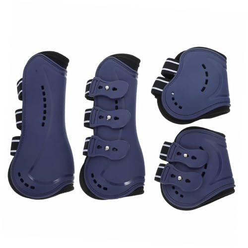 BELLIFFY 4 Pcs Bein Abdeckung Stiefel für Springen Trail Reiten Offene Front Sehne Stiefel Ausrüstung von BELLIFFY