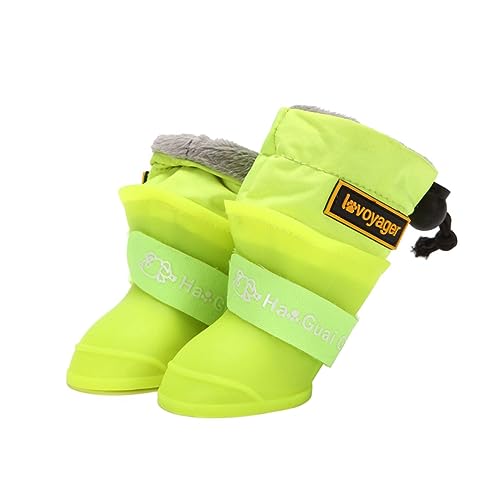 BELLIFFY 4er-Pack Regenstiefel Für Haustiere Keine Hundeschuhe Zehensocken Für Bis Große Hunde Bequemes Material Regenstiefel-Schuhwerk Für Welpen Und Erwachsene Hunde von BELLIFFY