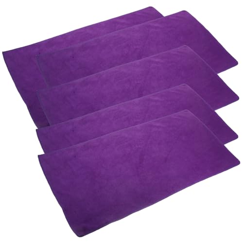 BELLIFFY Kleintierdecken 5-teilig Einstreu für Meerschweinchen waschbar wiederverwendbar warm 30 x 60 cm bequem für Meerschweinchen Violett von BELLIFFY