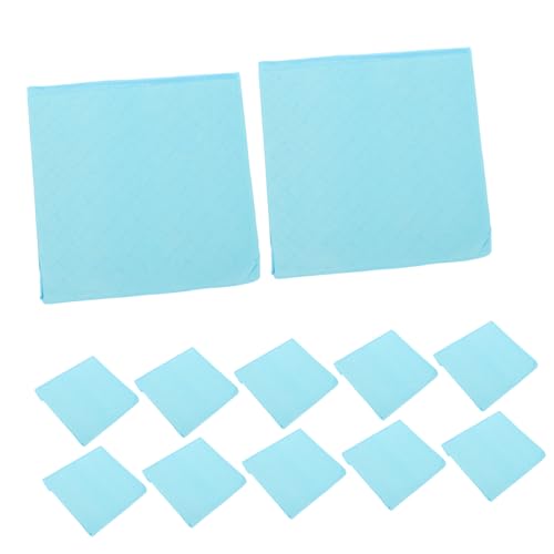 BELLIFFY 50 Stück Haustierwindel Kaninchen-PIPI-pad Pinkelpads Für Katzen Hunde-PIPI-Pads Kaninchen-PIPI-Matte Haustier-PIPI-pad Urinal Pad Kleine Welpenpads Kleine PIPI-Pads Sky-Blue Vlies von BELLIFFY