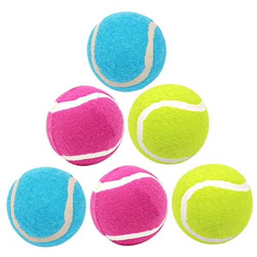 BELLIFFY 6St Tennisspielzeug für Hunde Backenzahnkugeln für Hunde Beißspielzeug für Hunde Interactive Dog Toys interaktives Spielzeug Spielzeuge Gummibälle für Hunde Bälle für kleine Hunde von BELLIFFY