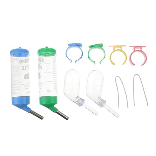 BELLIFFY 8 STK Trinkbrunnen für Hamster Wassernippeltrinker Rennmaus Igelwasser Hamster trinkflasche hasentrinkflaschen kleine Trinkflasche für Haustiere Trinkflasche für Hamster Plastik von BELLIFFY