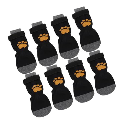 BELLIFFY 8st Haustier Hund Socken Waschbarer Pfotenschutz Kompakte Haustiersocken Waschbare Hundesocken Abriebfeste Baumwollsocken Tragbare Socken Für Haustiere Hundezubehör Baumwolle von BELLIFFY