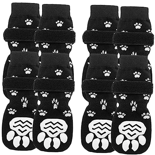 BELLIFFY 8st Hundesocken Welpenzubehör Tierpfotenschutzsocken Hundepfotensocken Tragbare Socken Für Haustiere Welpensocken Haustierzubehör Atmungsaktive Socken Welpenschuhe Reine Baumwolle von BELLIFFY