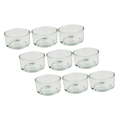 BELLIFFY 9-teiliges Reptilien-wasserschalen-Set Für Schildkröten Schlangen Eidechsen Glasfutternapf Terrarium-zubehör von BELLIFFY