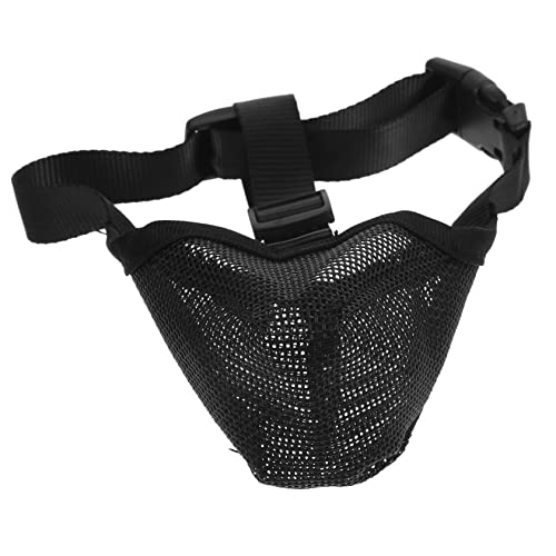 BELLIFFY Anti-Bell-Maulkorb maulkorb f�r Hunde Maulkorb für Hunde Haustier praktischer Welpenmaulkorb Hundekäfig Hundemaulkorb wiederverwendbar Tragbare Hundemaulabdeckung Nylon Black von BELLIFFY