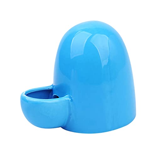 BELLIFFY Automatischer Futter Und Wasserspender Für Kleine Haustiere 200 Ml Keramik Blau Ideal Für Hamster Kaninchen Selbstspender Für Heimtierbedarf von BELLIFFY