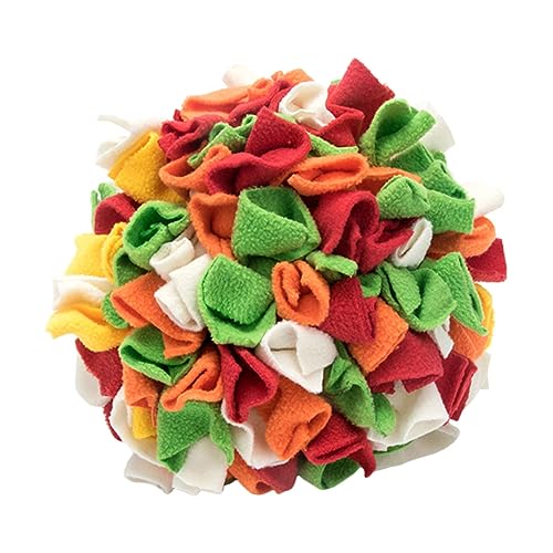 BELLIFFY Haustier Hund Sniff Spielzeug Welpen Spielzeug Haustier Hund Kauen Spielzeug Slow Feeder Pet Snuffle 5 Helle Farben von BELLIFFY