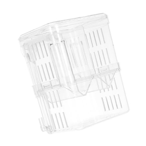 BELLIFFY Box Aquarium Brutkasten Aquarium Fischtransportbehälter Aquarium Fisch Inkubator Artemia Brüterei Garnelentank Garnelenzuchtschutz Zuchtisolator Abs Transparent von BELLIFFY