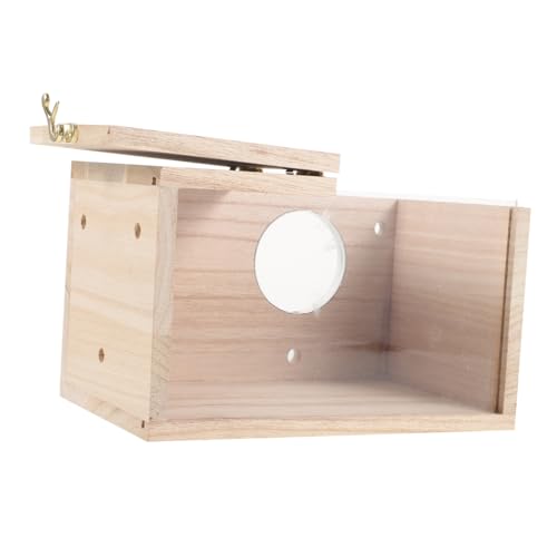 BELLIFFY Sittich-nistkasten Vogelhaus Holz-Vogel-nistkasten Für Nymphensittiche Vogel-lebensraum-Box Vogel-brutkasten Outdoor- BELLIFFY Sittich-nistkasten Vogelhaus Holz-Vogel-nistkasten Für Nymphensittiche Vogel-lebensraum-Box Vogel-brutkasten Outdoor- von BELLIFFY