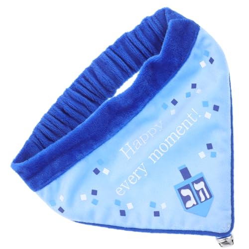 BELLIFFY Chanukka-Spuckhandtuch Chanukka-Partybevorzugung Welpen-Bandana Dreieckstuch für Hunde Halsband für Hunde Hundehalstuch Dreieckstuch für Haustiere Bandana-Kragen für Welpen Stoff von BELLIFFY