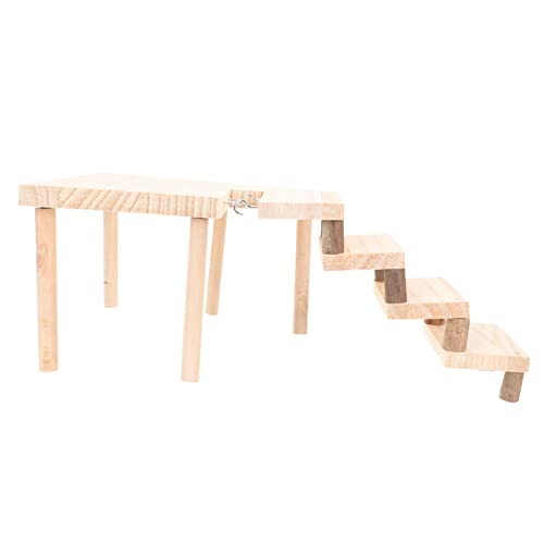 BELLIFFY Chinchilla-Spielzeug aus Holz Zwerghamsterkäfig dekoratives Rattenspielzeug Hamster treppe Hamster Spielzeug interessantes Rattenspielzeug Chinchilla-Spielzeug für den Haushalt von BELLIFFY