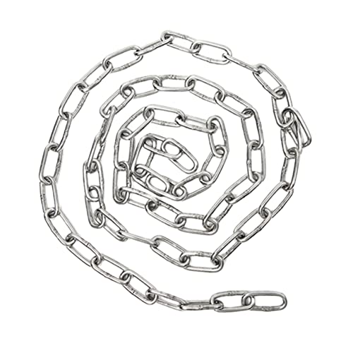 BELLIFFY Edelstahl Hundezugkette 3 Meter Hochbelastbare 2mm Pet Safety Chain Für Hunde Outdoor Und Industrie Robuste Kettenglieder Für Sicheres Ziehen Und Anbinden von BELLIFFY