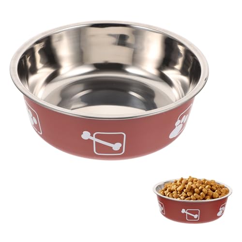 BELLIFFY Edelstahlschüssel für Haustiere Heimtierbedarf Hundenäpfe Kleiner Hund Katzennapf pet Feeder pet Water Bowl hundenapf aus Edelstahl Behälter für Hundefutter Rostfreier Stahl von BELLIFFY