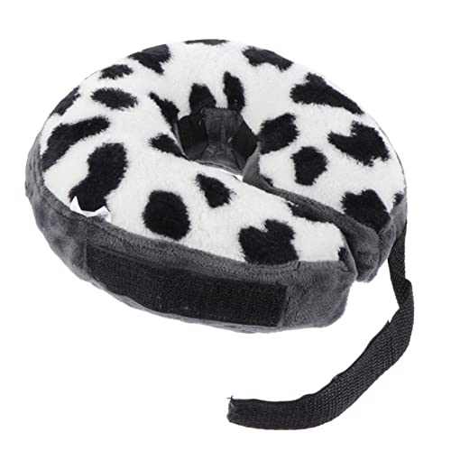 BELLIFFY Elisabeth Kragen Katzenhalsband Katzenhalskegel Hundehalsband Für Große Hunde Haustier Aufblasbares Halsband Schutzkragen Halsband Für Haustierchirurgie Aufblasbarer Donut PVC Weiß von BELLIFFY