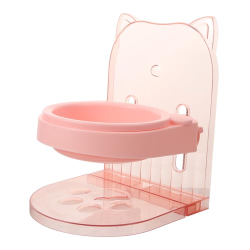 BELLIFFY Futternapf für Katzen plastikschüsseln plastikschälchen cat Bowls cat Accessories pet Feeder Hundetrinknäpfe Futterspender für Welpen Fressnäpfe für Welpen einfacher Hundenapf Rosa von BELLIFFY