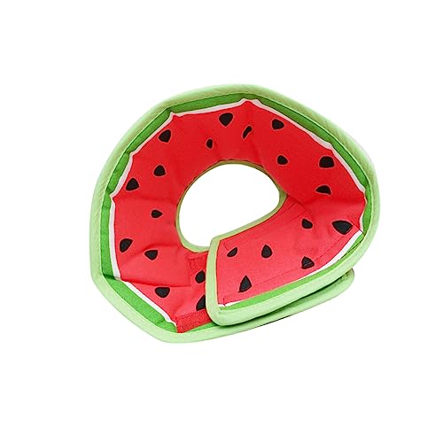 BELLIFFY Modisches Halsband für Haustiere mit Obstmotiv Verhindert Kratzer und Bisse Geeignet für Welpen Größe S Wassermelone von BELLIFFY