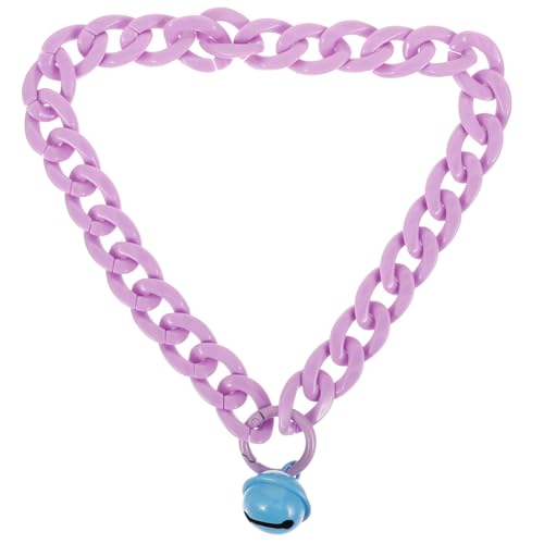 BELLIFFY Glockenhalsband Für Haustiere Kätzchen-Kragen Kätzchenhalsband Welpenhalsband Haustierzubehör Tragbares Katzenhalsband Verstellbares Hundehalsband Acryl Violett von BELLIFFY